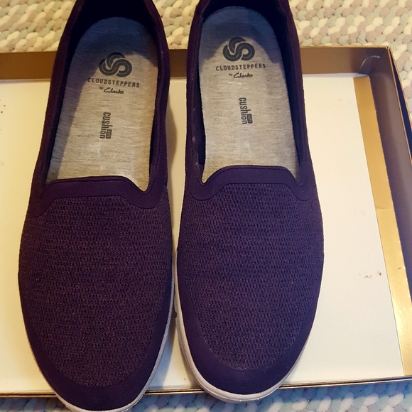 clarks cloudsteppers purple
